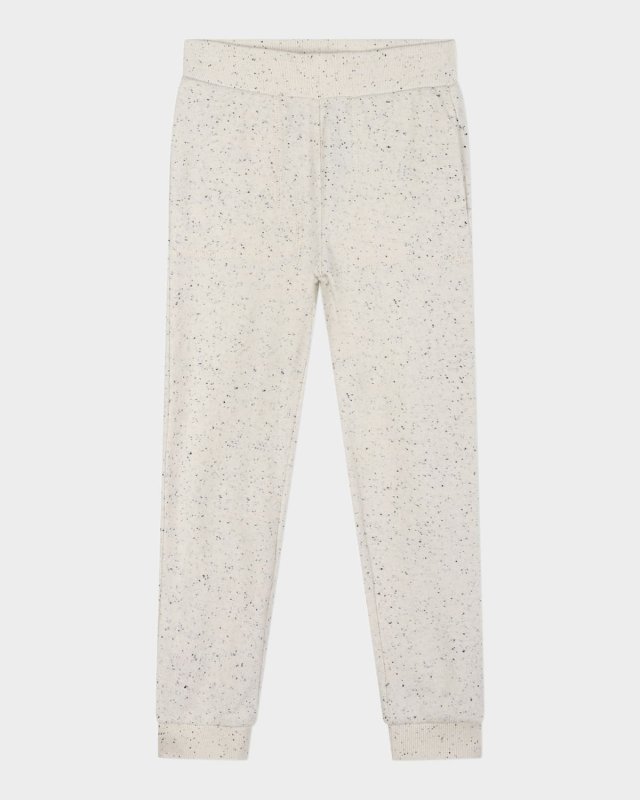 Kid's Speckled Logo-Embroidered Sweatpants, Size 2-5